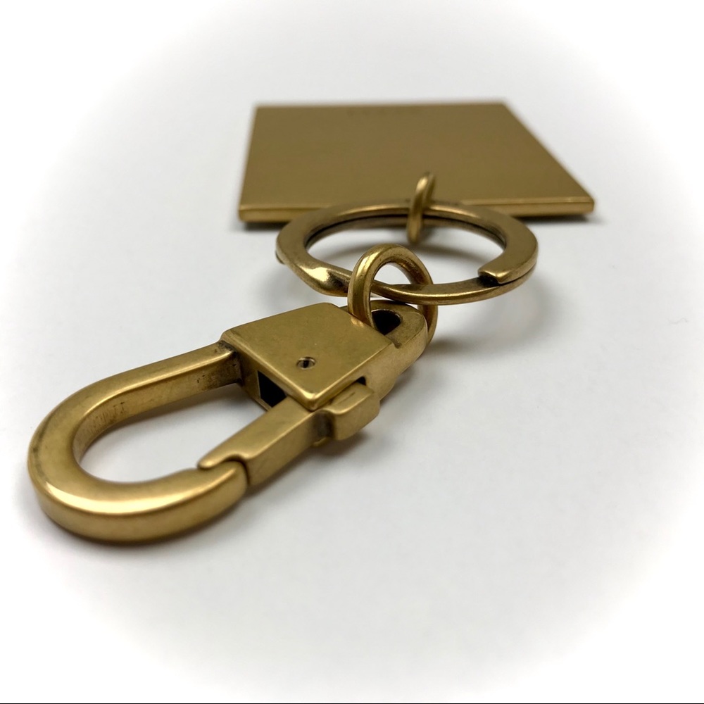GUCCI Brass Logo Store Plaque Keychain Bag Charm Luxury Rare Christmas Porsche - Picture 8 of 8